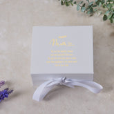 ukgiftstoreonline Personalised Mum White Gift Box With Sentiment